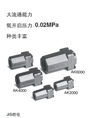 新款SMC單向閥AKB04A-04S，AKH12B-04S乾拓供應(yīng)